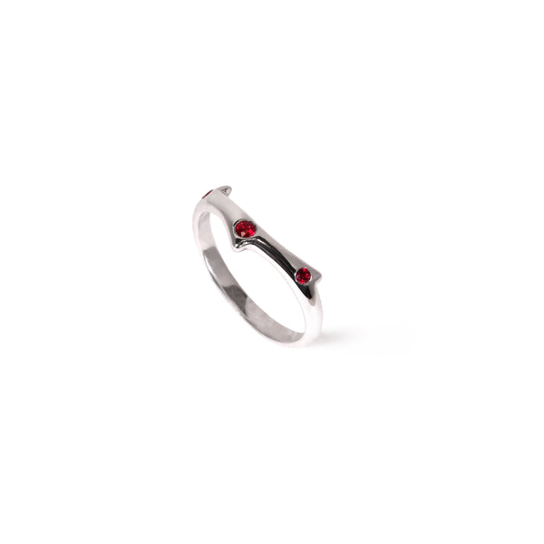 Valk Petite Thorn Ring with Rubies Kris Averi 
