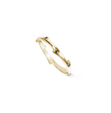 Valk Thorn Ring with Black Diamonds Kris Averi Yellow Gold 4