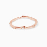 Valk Thorn Ring with White Diamonds Kris Averi