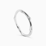 Valk Thorn Ring with White Diamonds Kris Averi