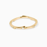 Valk Thorn Ring with White Diamonds Kris Averi
