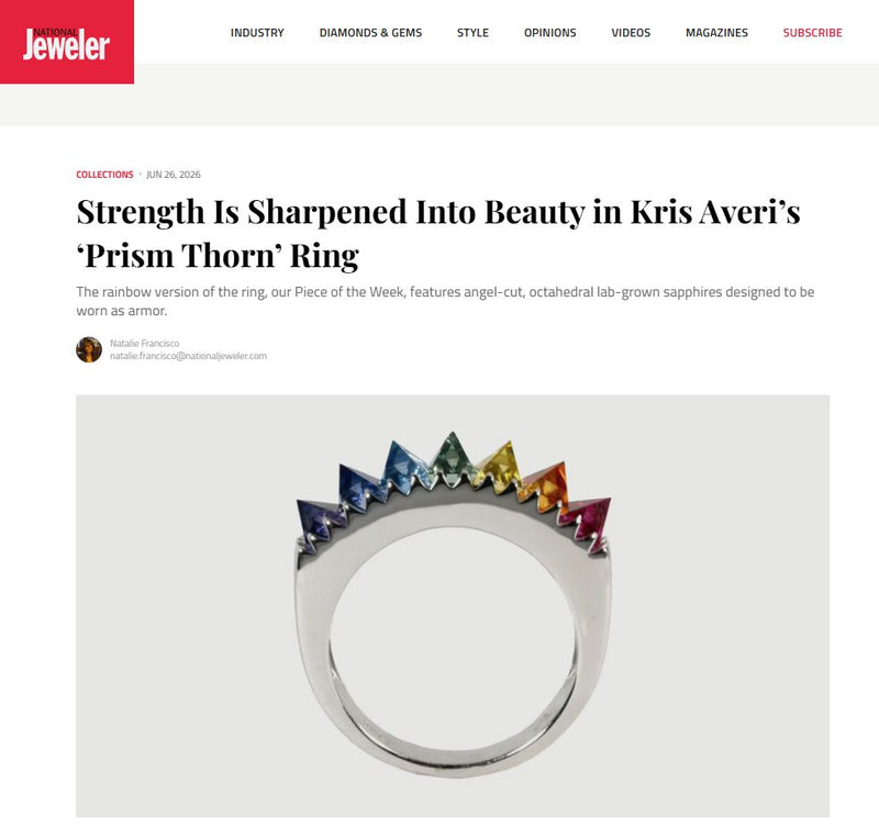 Strength Is Sharpened Into Beauty in Kris Averi’s ‘Prism Thorn’ Ring by Kris Averi