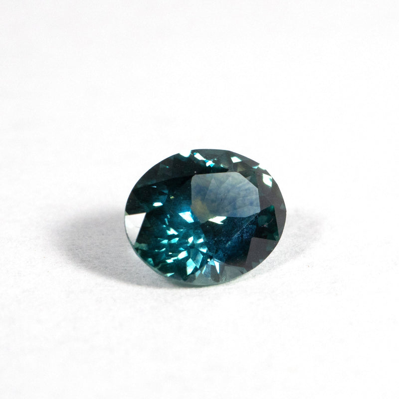 Blue Green Oval Montana Sapphire 1.28 Ct Kris Averi 