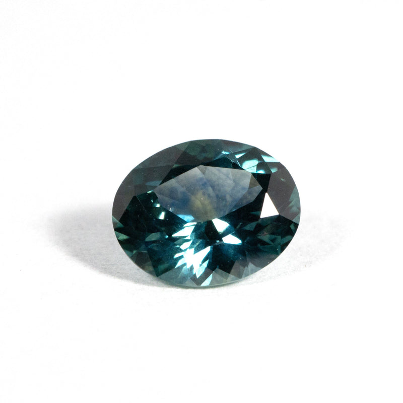 Blue Green Oval Montana Sapphire 1.28 Ct Kris Averi 