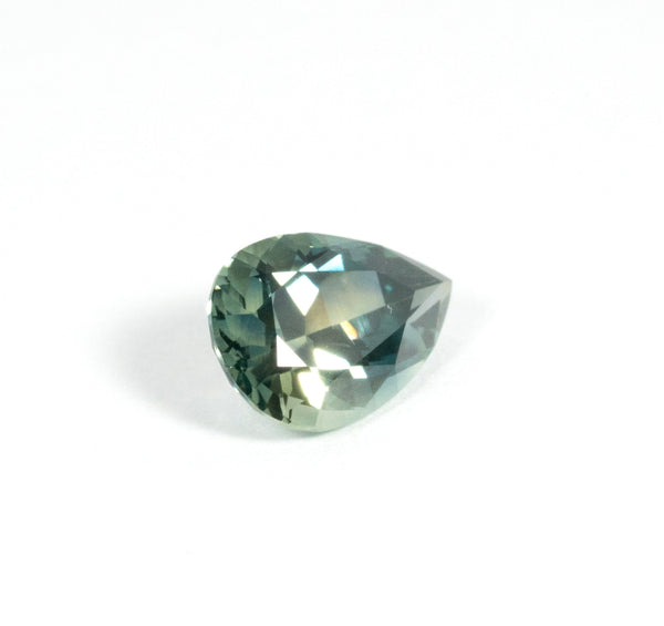 Blue Green Pear Shape Montana Sapphire 1.13 Ct Kris Averi 