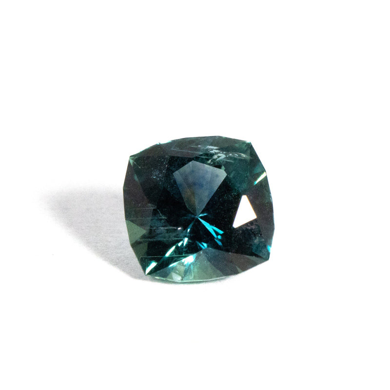 Green Cushion Cut Montana Sapphire 1.38 Ct Kris Averi 