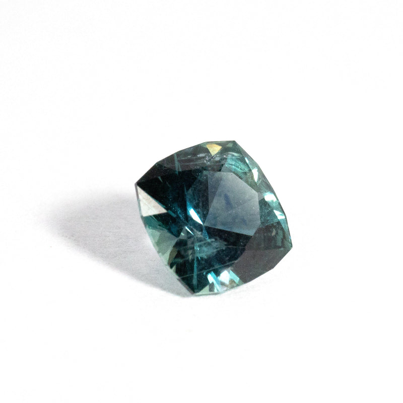 Green Cushion Cut Montana Sapphire 1.38 Ct Kris Averi 