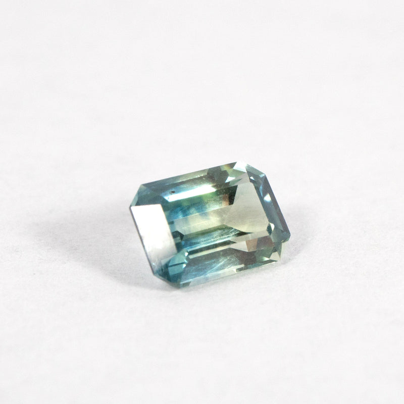 Green Emerald Cut Montana Sapphire 1.21 Ct Kris Averi 