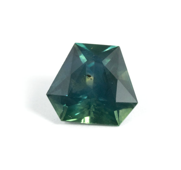 Green Fancy Trapezoid Shape Montana Sapphire 1.41 Ct Kris Averi 