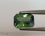 1.70 Green Radiant Emerald Cut Sapphire