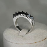 Prism Thorn Ring in Black Spinel Kris Averi 