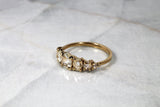 Rose Cut Multi Diamond Ring in Yellow Gold Kris Averi 