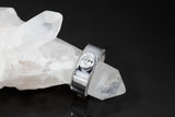 The Pavé Knife-Edge Oval Diamond Wedding Band Ring Kris Averi 