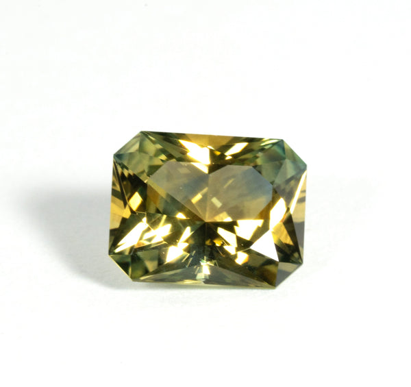 Yellow Radiant Emerald-Cut Sapphire 1.03 Ct Kris Averi 