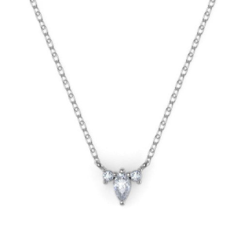 Arcus Crux Pendant with White Diamonds Kris Averi Sterling Silver 