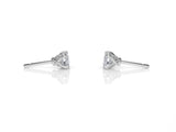 Arcus Vine Stud Earrings with White Diamonds Kris Averi 