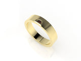 Astria Petite Half Moon Band Ring with a Ruby Kris Averi 