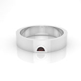 Astria Petite Half Moon Band Ring with a Ruby Kris Averi Sterling Silver 4 