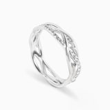 Clotho Knot Ring with White Diamonds Kris Averi 