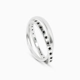Clotho Weaver Ring with Black Diamonds Kris Averi 