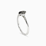 Dione Hex Multi-stone Ring with Grey and White Diamonds Kris Averi 