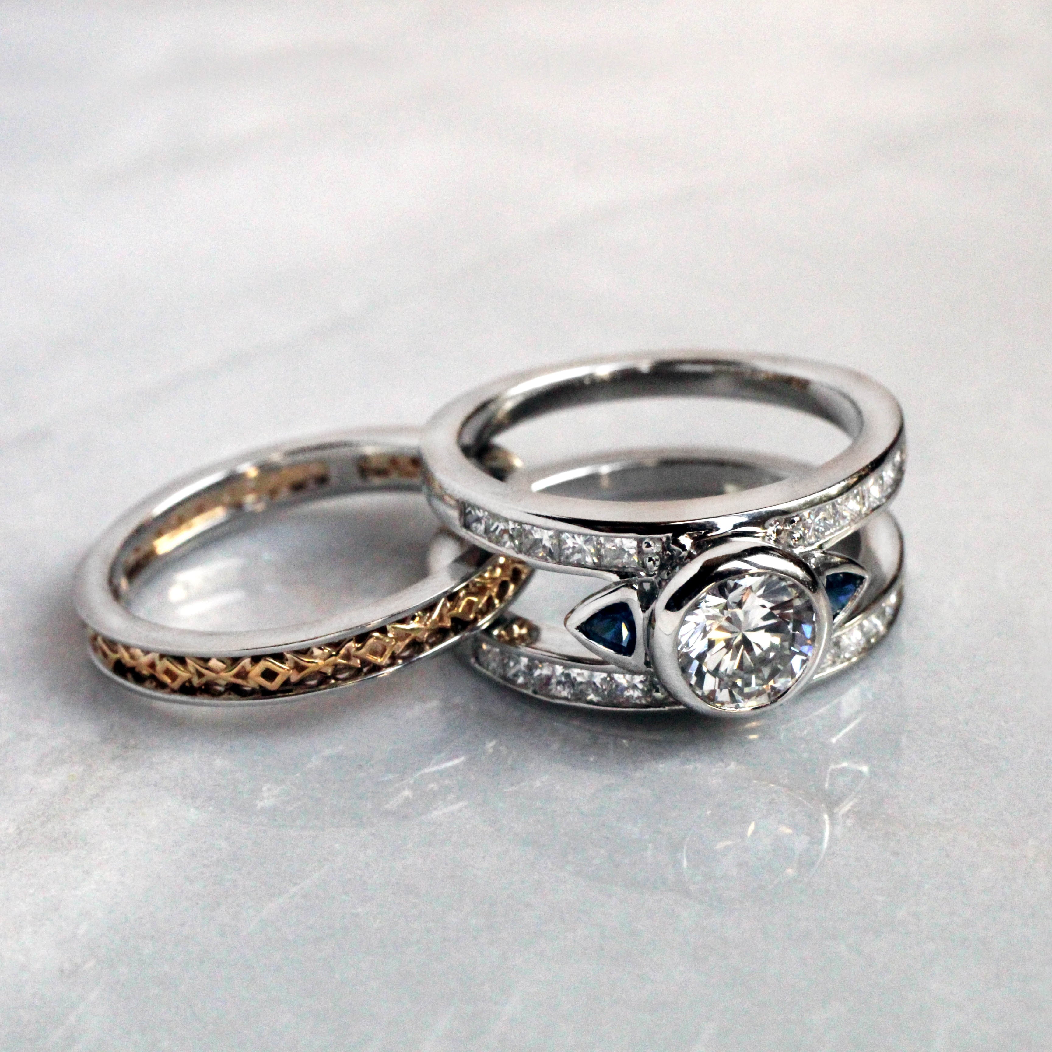 Intertwined Engagement Rings