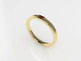 Niyol Lena Ring with a Baguette Ruby Kris Averi 