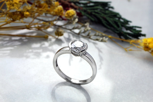 Open Bezel Diamond Ring Kris Averi 