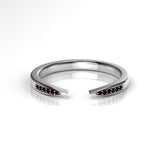 Open Talos Ring with Rubies Kris Averi Sterling Silver 4 