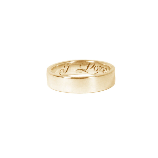 Polished Band Ring Kris Averi Yellow Gold 4 