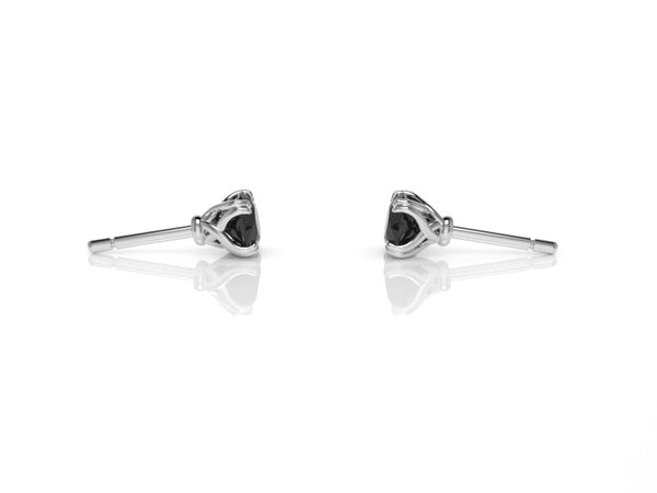 Single Arcus Vine Stud Earring with a Black Diamond Kris Averi 