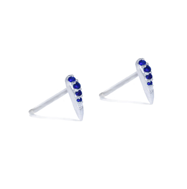Single Talos Stud Earring with Sapphires Kris Averi 