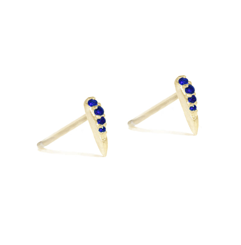 Talos Stud Earrings with Sapphires Kris Averi 