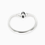 Valk Apex Ring with a Black Spinel and White Diamond Kris Averi 