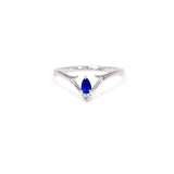 Valk Apex Ring with Blue and White Sapphires Kris Averi 