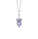 Valk Briar Pendant with an Amethyst and Grey Diamonds Kris Averi Sterling Silver 