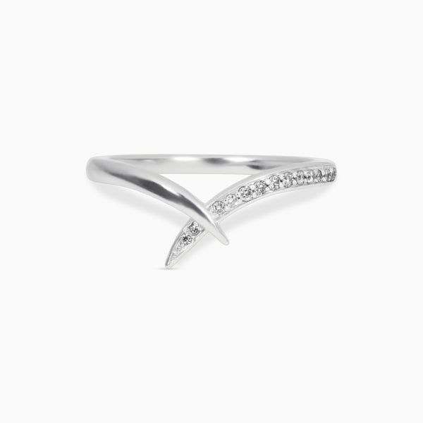 Valk Fused Radix Ring with White Diamond Pave Kris Averi 